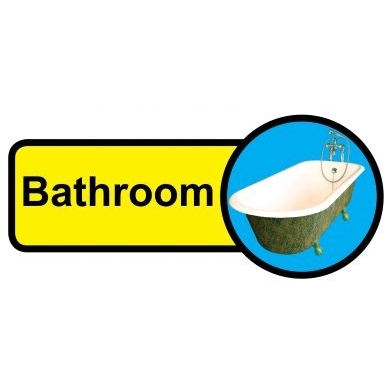 Bathroom sign - 480mm x 210mm